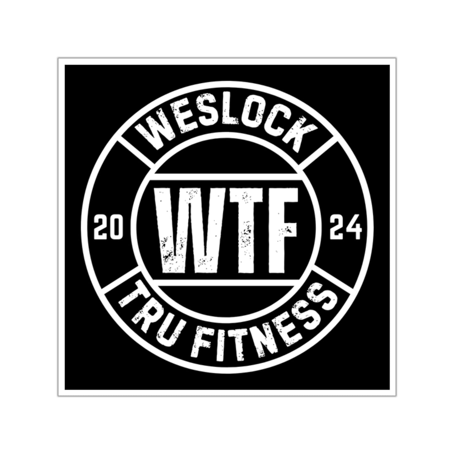 WTF Square Vinyl Stickers