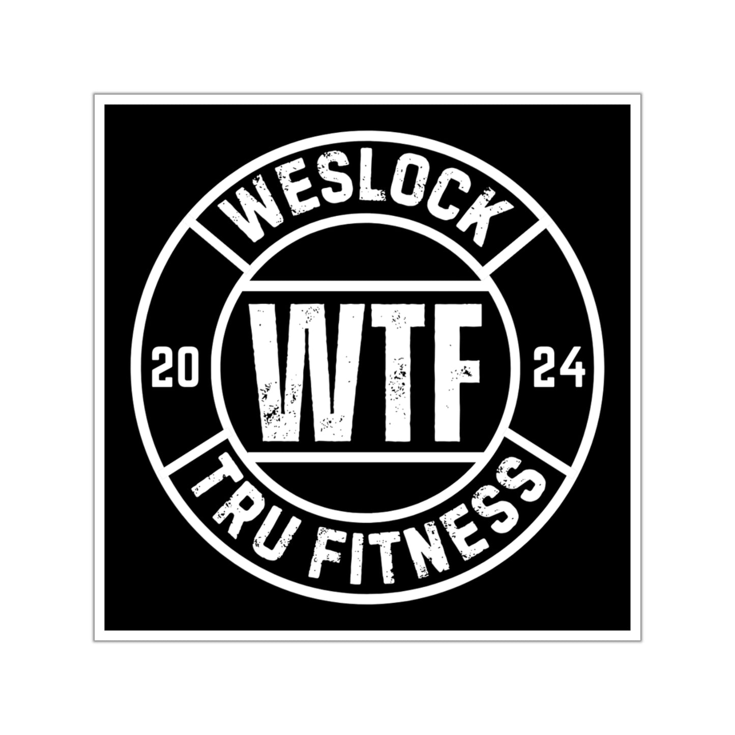 WTF Square Vinyl Stickers