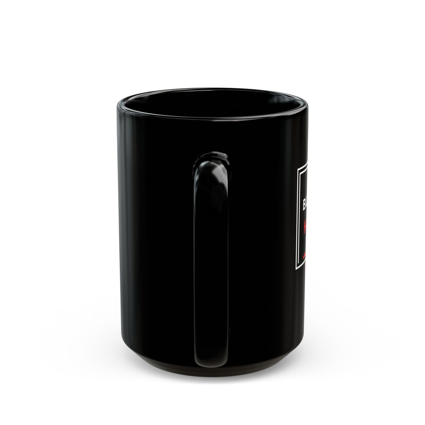 Blessed by HIS Grace Black Ceramic Mug