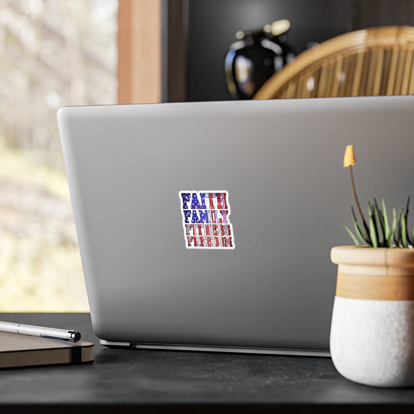 Faith Family Fitness Freedom Kiss-Cut Vinyl Sticker