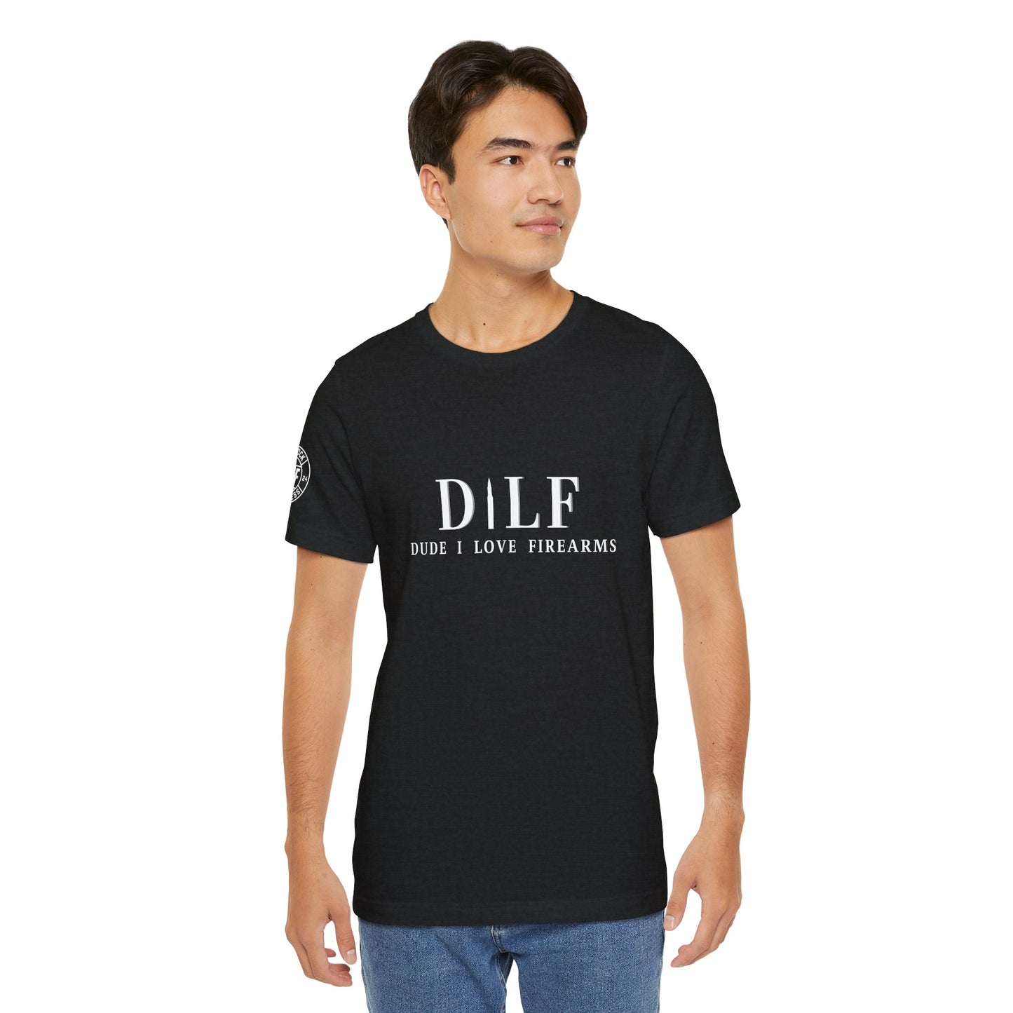 DILF Dude I Love Firearms Unisex Jersey Tee
