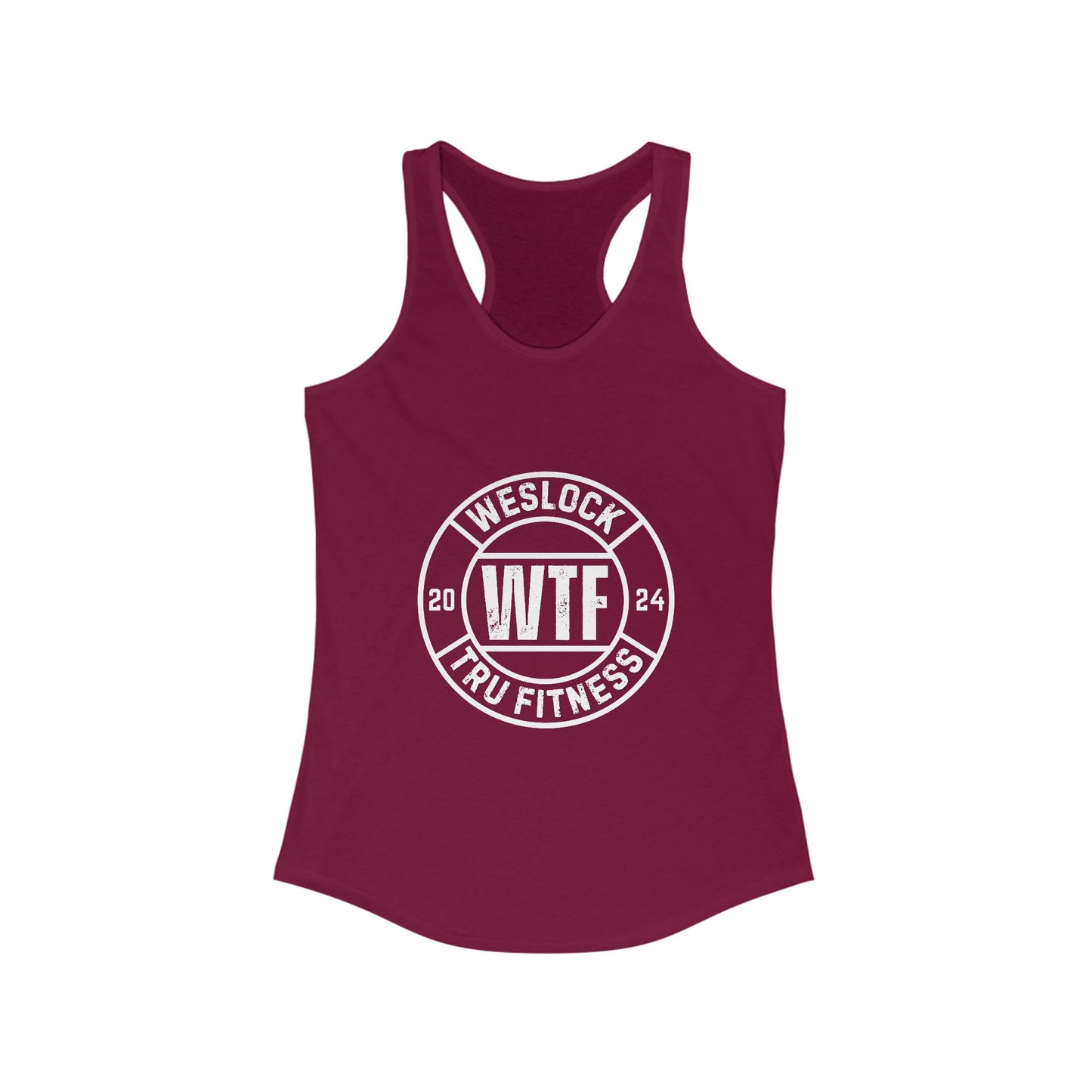 WTF Logo Women's Ideal Racerback Tank