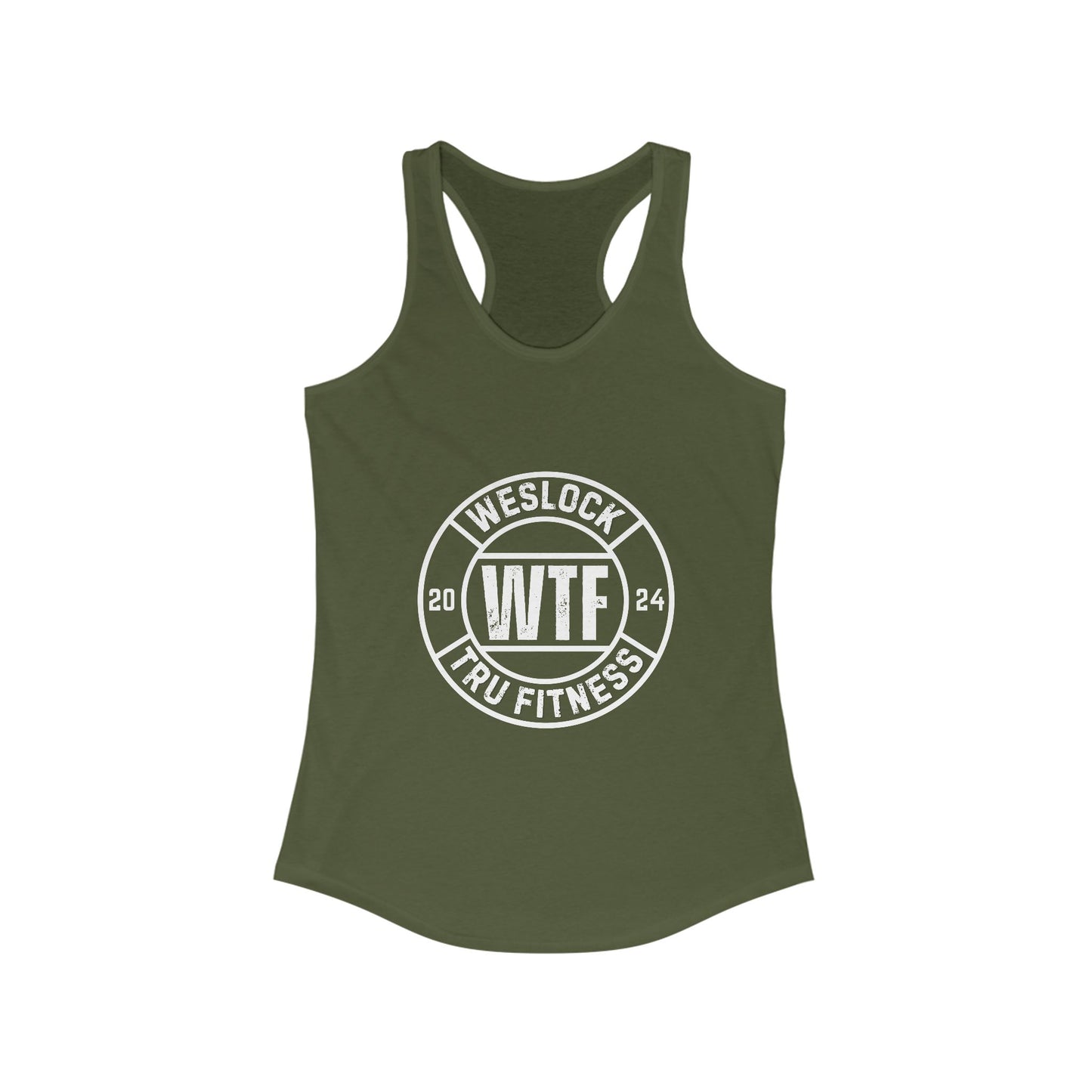 WTF Logo Women's Ideal Racerback Tank