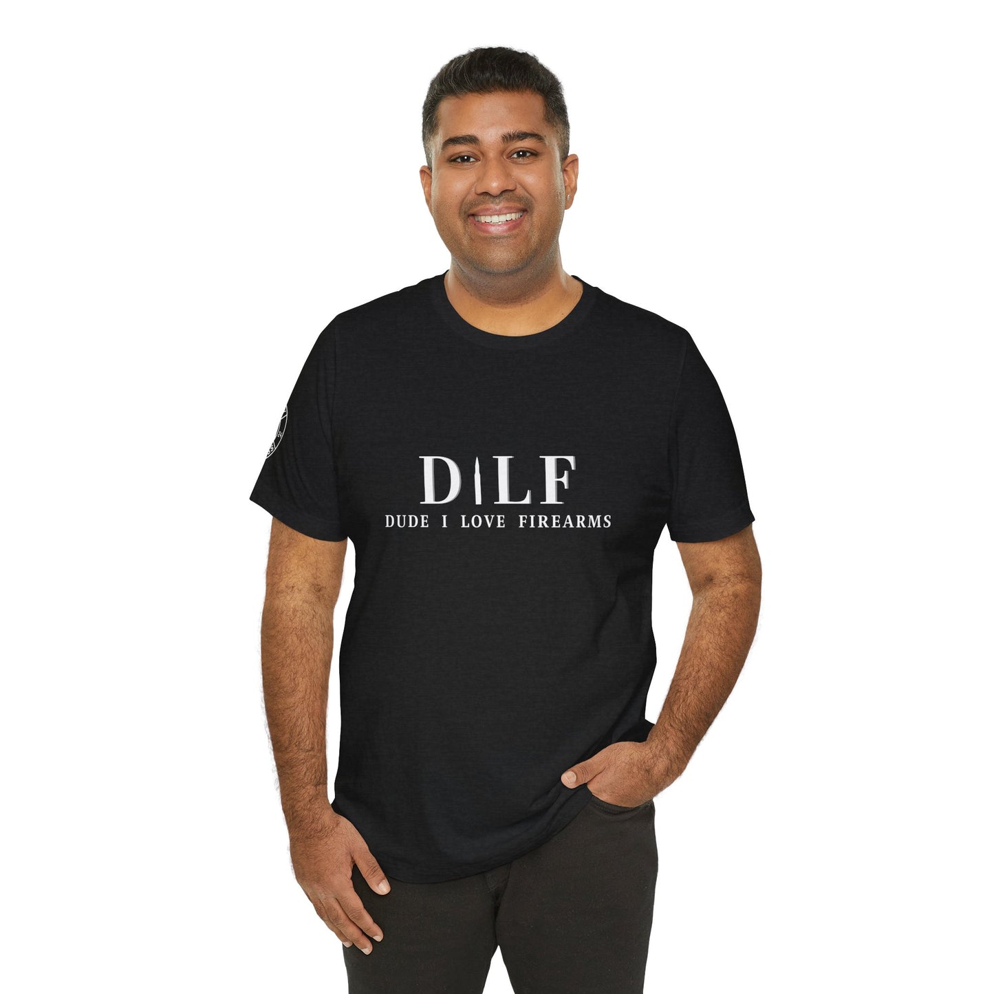 DILF Dude I Love Firearms Unisex Jersey Tee