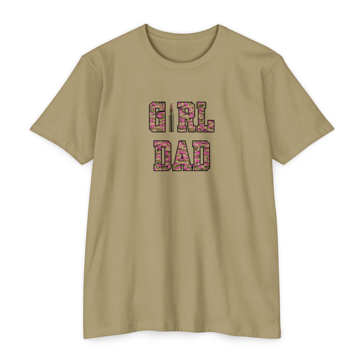 GIRL DAD-pink Jersey T-shirt