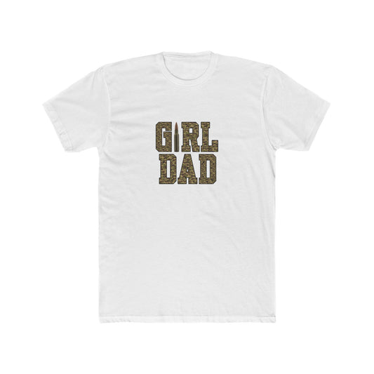 Girl Dad T-Shirt — Rustic Retro Typography Cotton Tee for Fathers