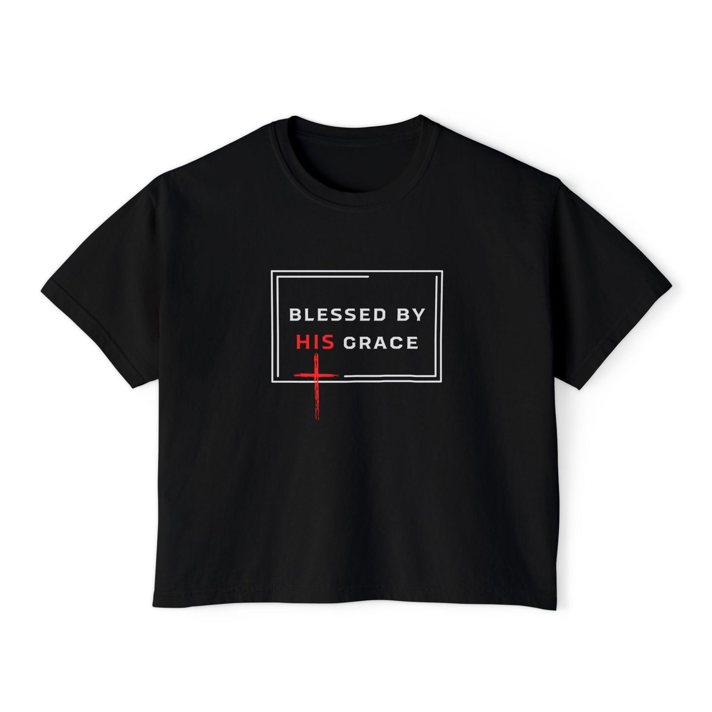 Blessed by HIS grace Women's Boxy Tee
