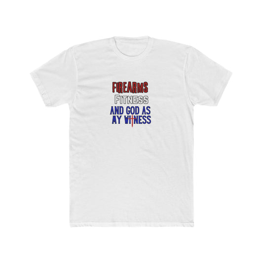 Faith Family Fitness Freedom T‑Shirt — Patriotic USA Flag Text Tee