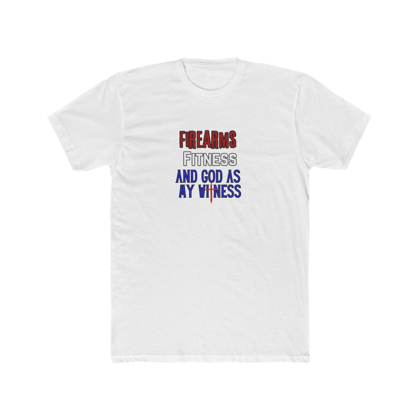 Faith Family Fitness Freedom T‑Shirt — Patriotic USA Flag Text Tee
