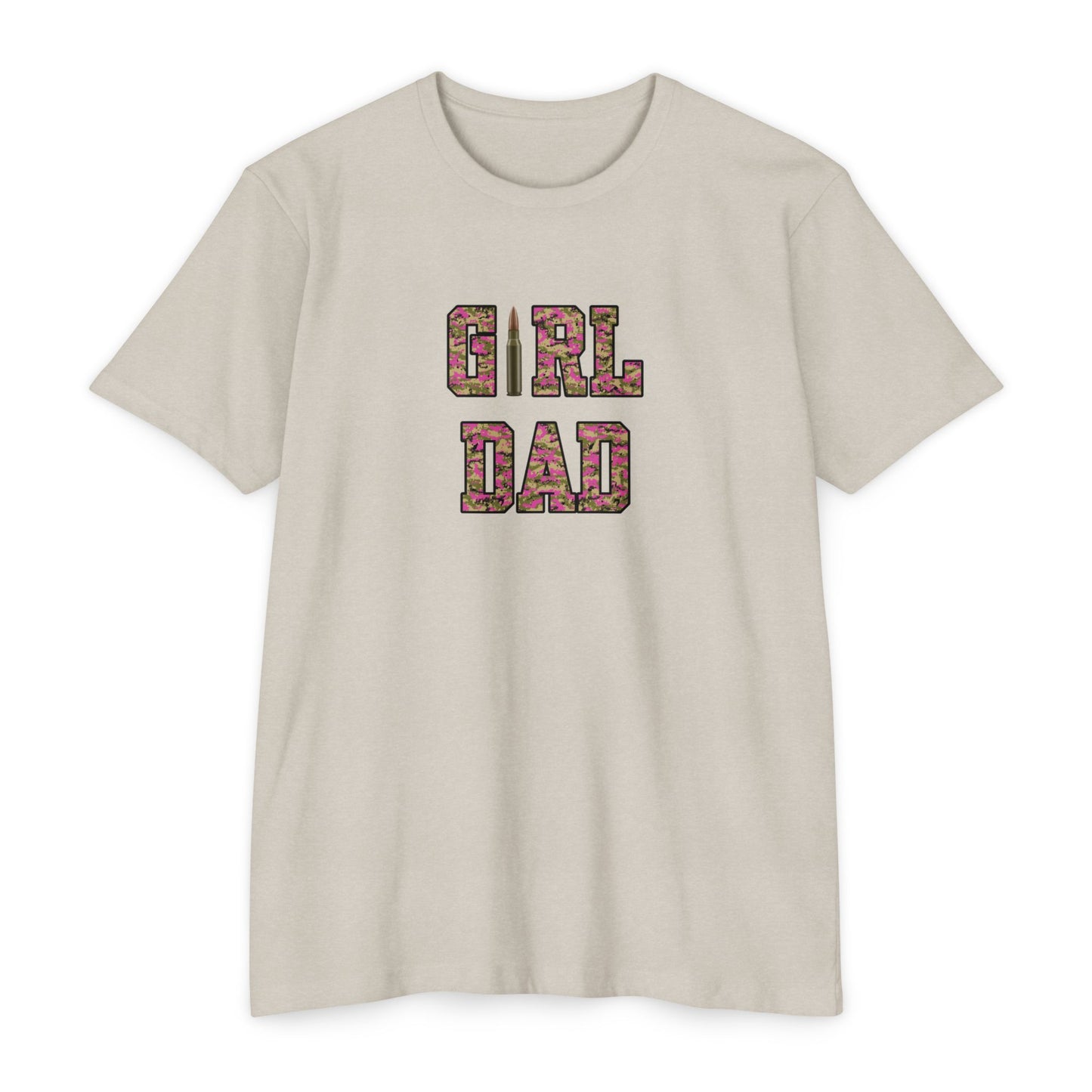 GIRL DAD-pink Jersey T-shirt
