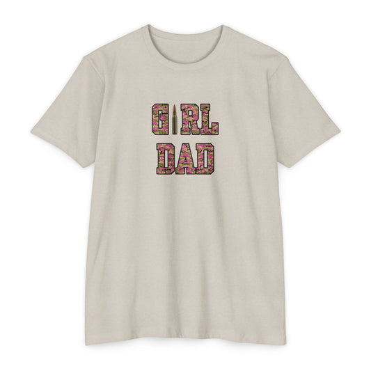GIRL DAD-pink Jersey T-shirt