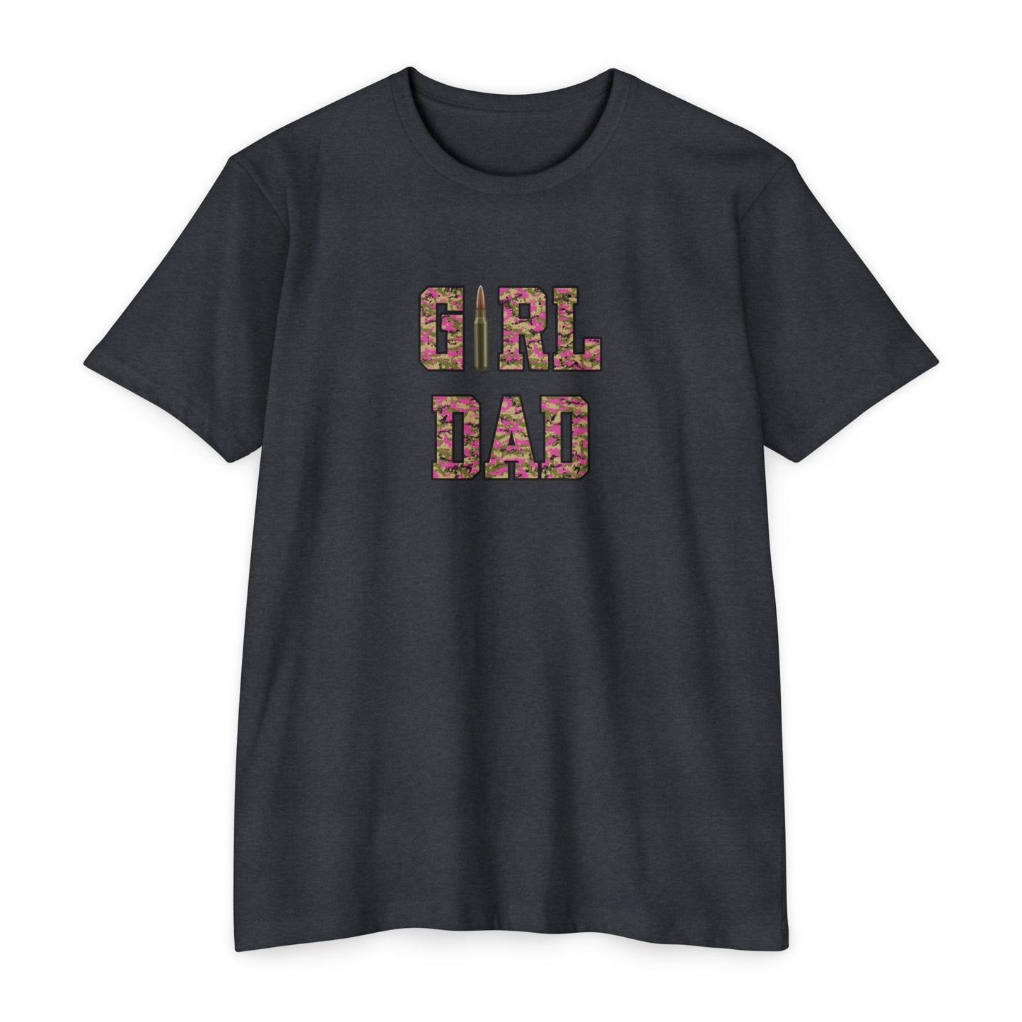 GIRL DAD-pink Jersey T-shirt