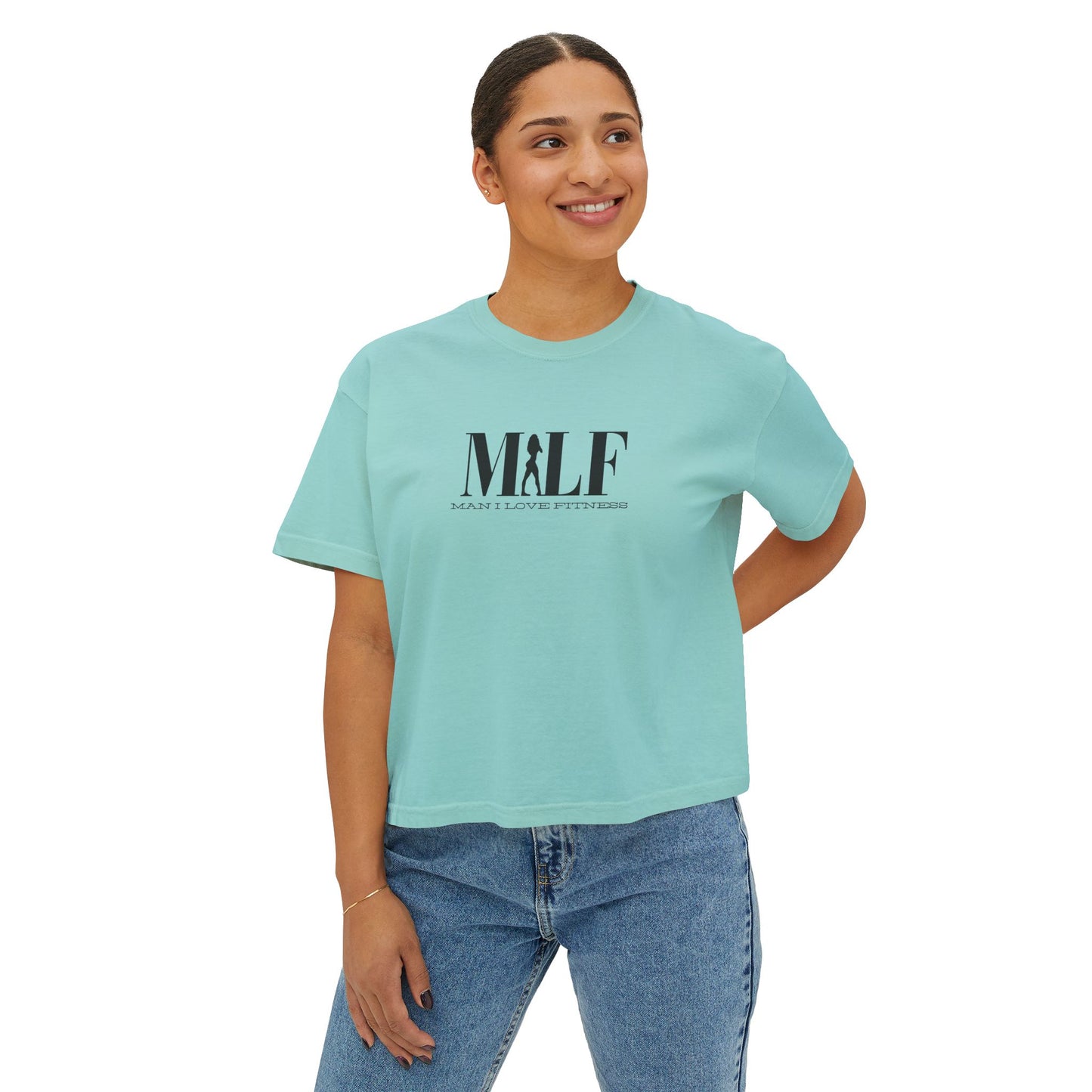 MILF Mama I Love Fitness Tee Women's Boxy Tee