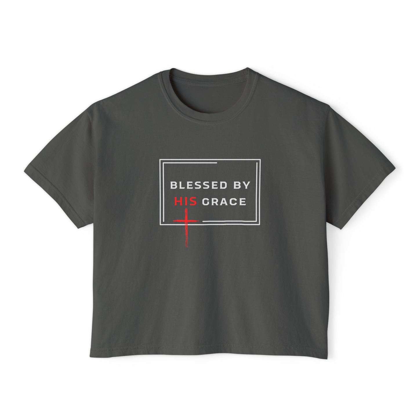 Blessed by HIS grace Women's Boxy Tee