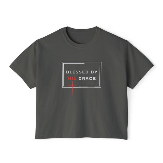 Blessed by HIS grace Women's Boxy Tee