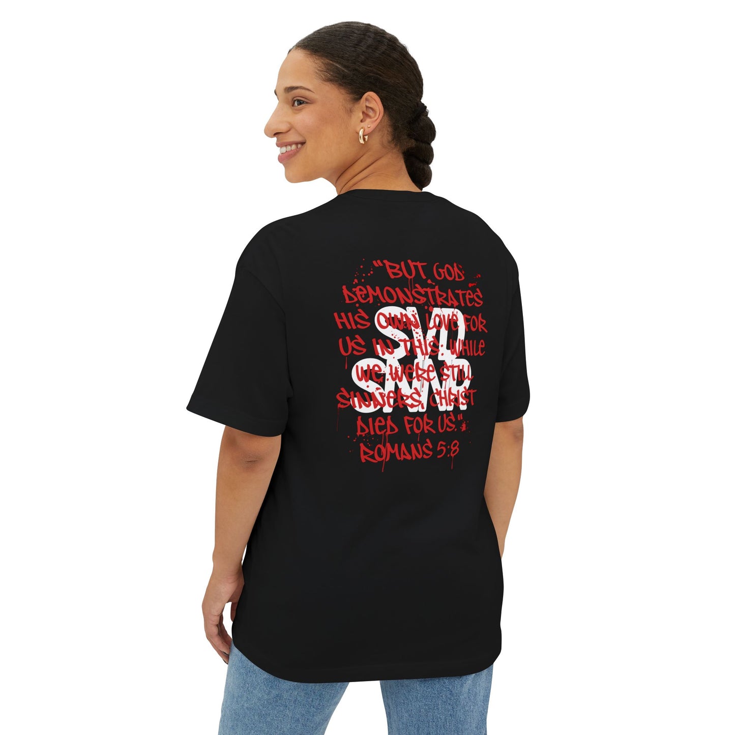Boxy Tee - SVD SNNR - Romans 5:8
