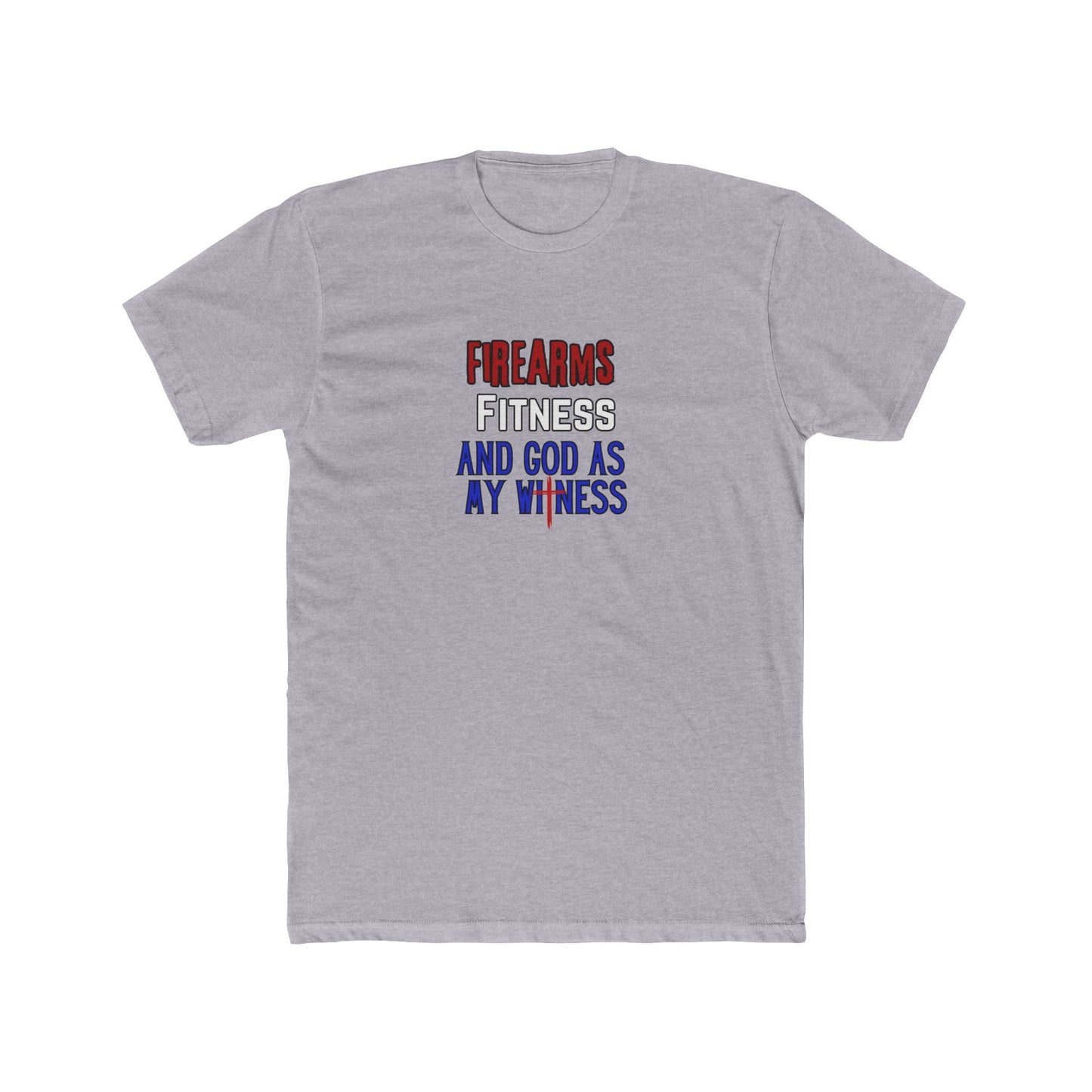 Faith Family Fitness Freedom T‑Shirt — Patriotic USA Flag Text Tee