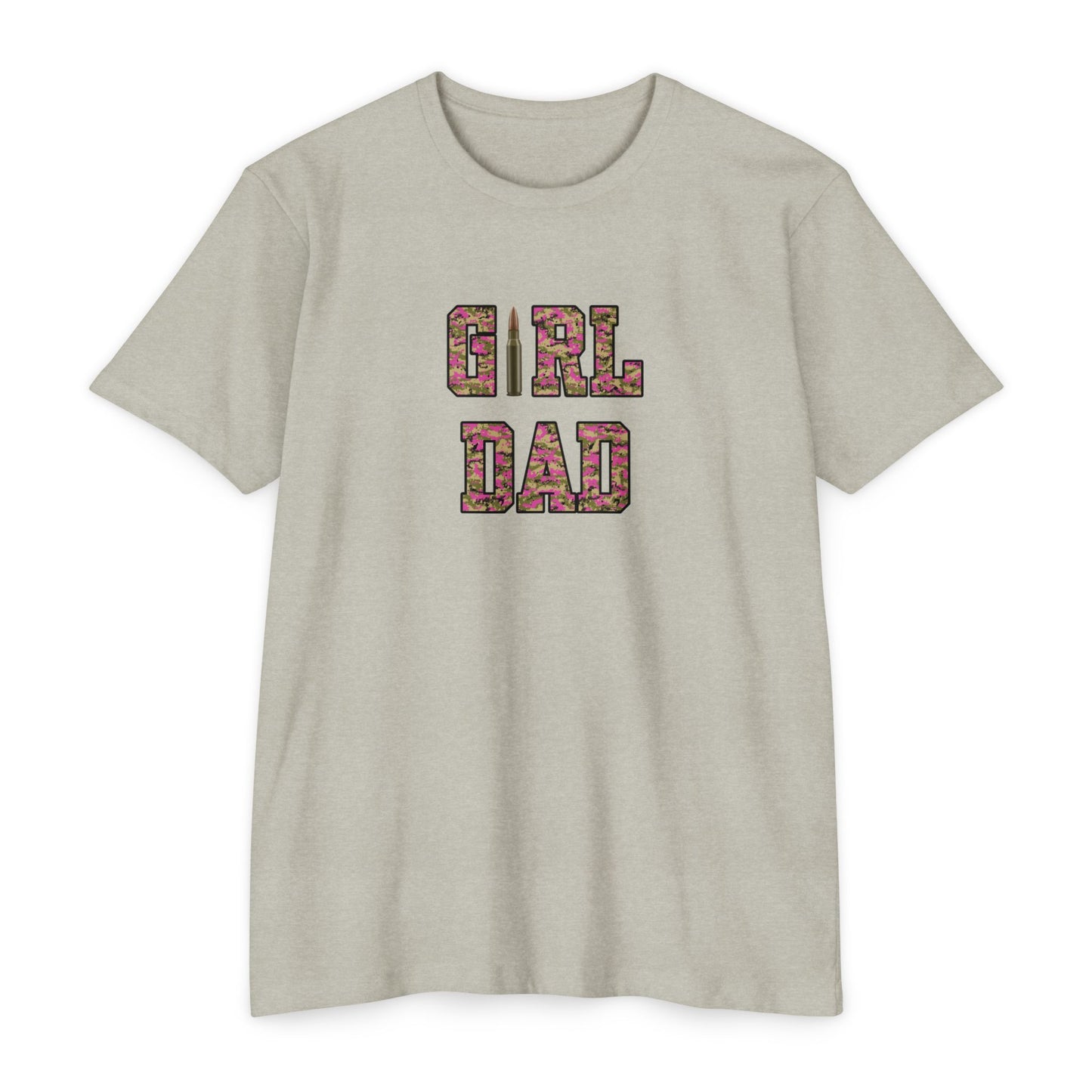 GIRL DAD-pink Jersey T-shirt